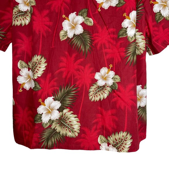 NWT Pacific Legend Aloha Tropical Island Red Floral Beach Vacation Shirt 3XL Big - Picture 8 of 10